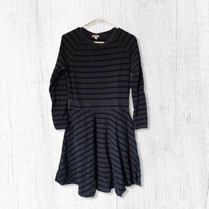 Gap Striped Long Sleeve Dress